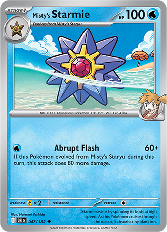 047/182 Misty's Starmie - Destined Rivals - Pokémon card (English)