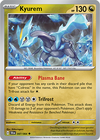 047/064 Kyurem (Shrouded Fable) Pokemon card (English)