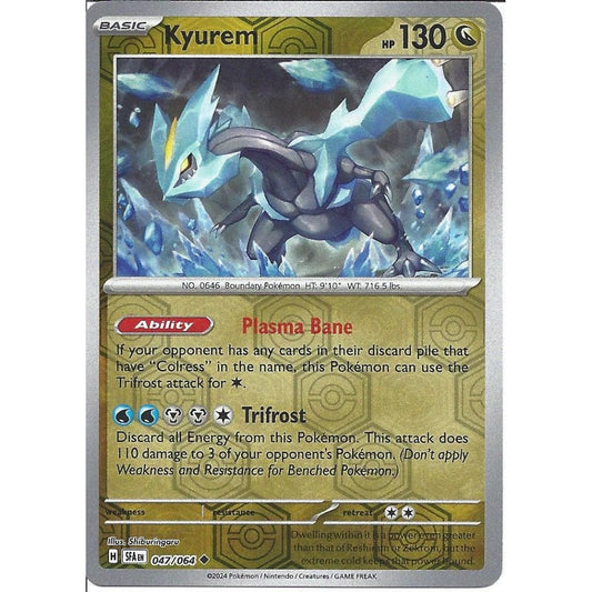 047/064 Kyurem (Reverse Holo) (Shrouded Fable) Pokemon card (English)