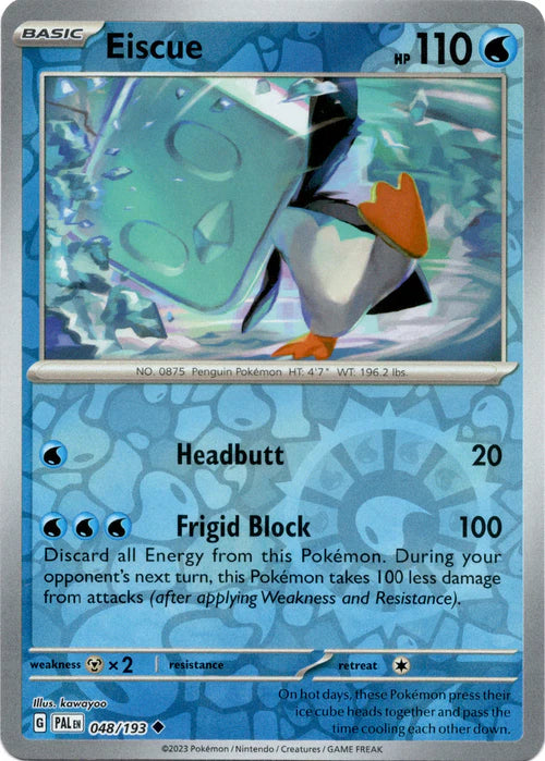048/193 Eiscue (Reverse holo) - Paldea Evolved - Pokémon card (English)