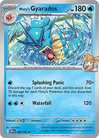 049/182 Misty's Gyarados (Holo) - Destined Rivals - Pokémon card (English)