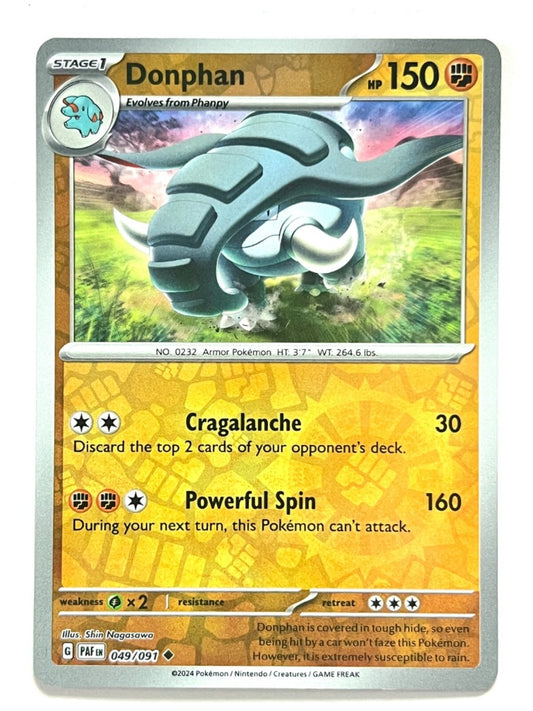 049/091 Donphan (Reverse Holo) - Paldean Fates - Pokémon card (English)