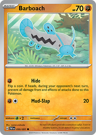 050/091 Barboach - Paldean Fates - Pokémon card (English)