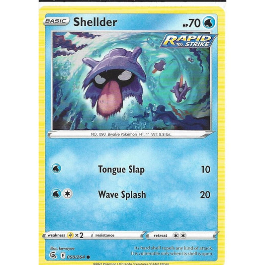 050/264 Shellder / Basic / Common (Fusion Strike) English card