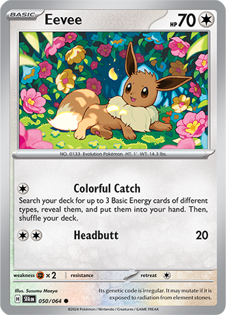 050/064 Eevee (Shrouded Fable) Pokemon card (English)