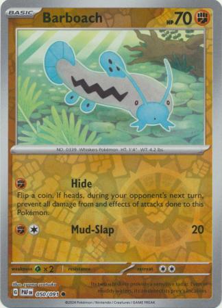 050/091 Barboach (Reverse Holo) - Paldean Fates - Pokémon card (English)