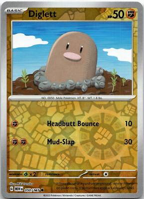 050/165 Diglett (Reverse Holo) - Pokémon 151 - Pokémon card (English)