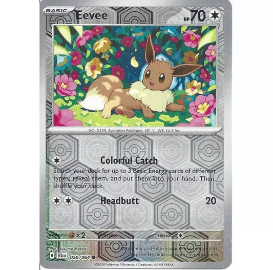 050/064 Eevee (Reverse Holo) (Shrouded Fable) Pokemon card (English)