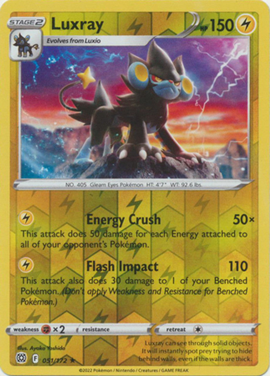 051/172 Luxray (Reverse Holo) (Rare) (Brilliant Stars) Pokemon card (English)