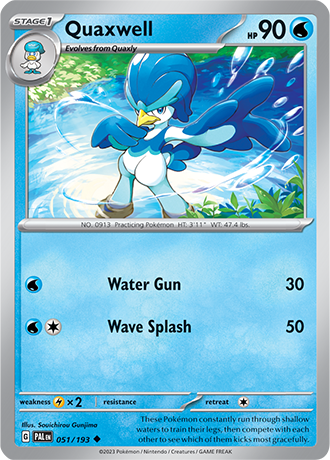 051/193 Quaxwell - Paldea Evolved - Pokémon card (English)