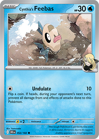 052/182 Cynthia's Feebas - Destined Rivals - Pokémon card (English)