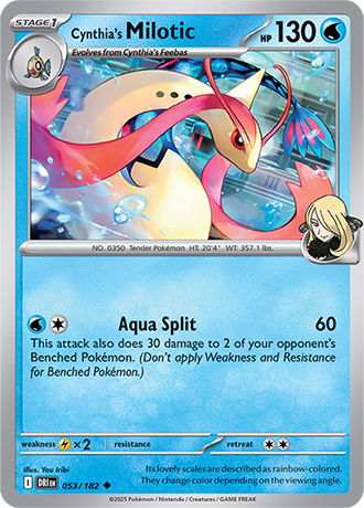 053/182 Cynthia's Milotic - Destined Rivals - Pokémon card (English)