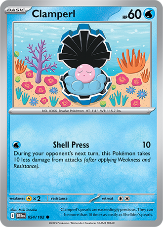 054/182 Clamperl - Destined Rivals - Pokémon card (English)
