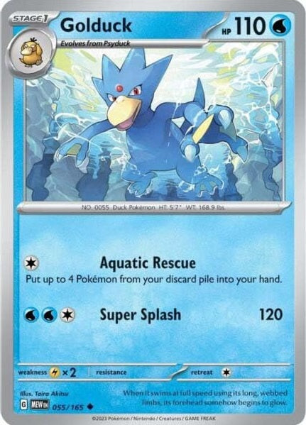 055/165 Golduck - Pokémon 151 - Pokémon card (English)