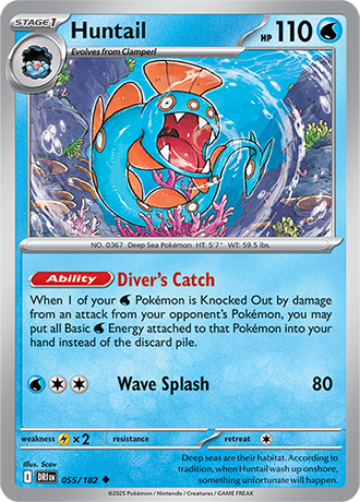 055/182 Huntail - Destined Rivals - Pokémon card (English)