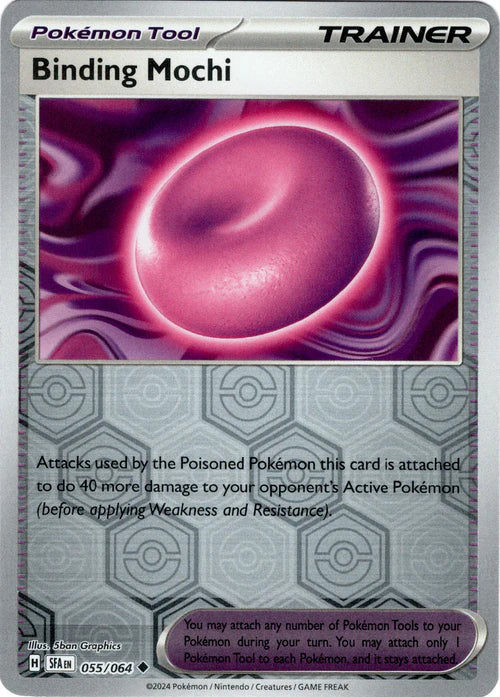 055/064 Binding Mochi (Reverse Holo) (Tool) (Shrouded Fable) Pokemon card (English)