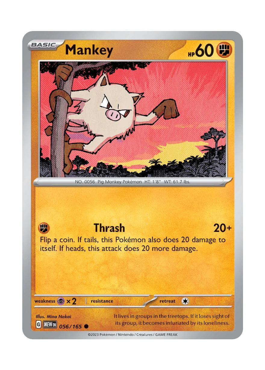056/165 Mankey - Pokémon 151 - Pokémon card (English)