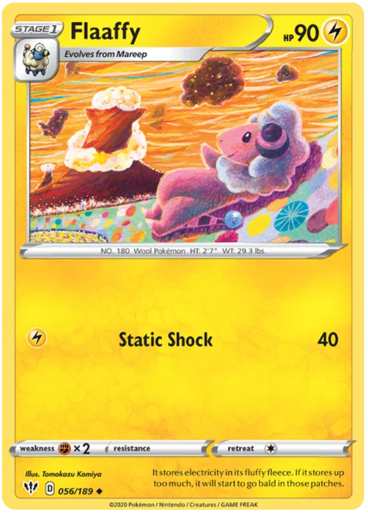 056/189 Flaaffy (Darkness Ablaze) Pokemon card (English)
