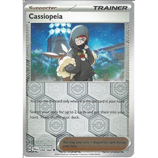 056/064 Cassiopeia (Reverse Holo) (Supporter) (Shrouded Fable) Pokemon card (English)