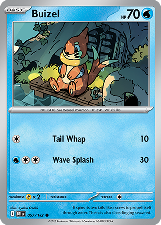 057/182 Buizel - Destined Rivals - Pokémon card (English)