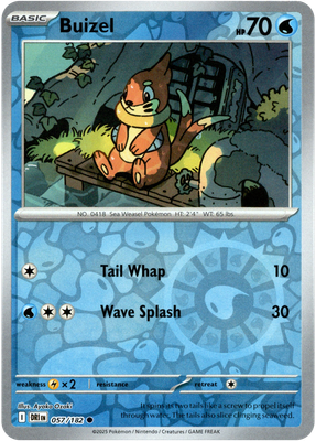 057/182 Buizel (Reverse Holo) - Destined Rivals - Pokémon card (English)