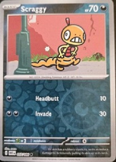 057/086 Scraggy (Reverse Holo) (White Flare) Pokemon card (English)