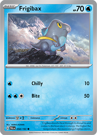 058/183 Frigibax - Paldea Evolved - Pokémon card (English)