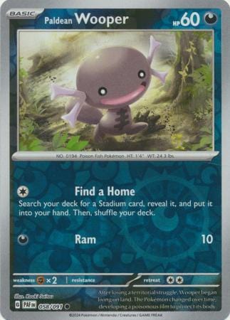 058/091 Paldean Wooper (Reverse Holo) - Paldean Fates - Pokémon card (English)