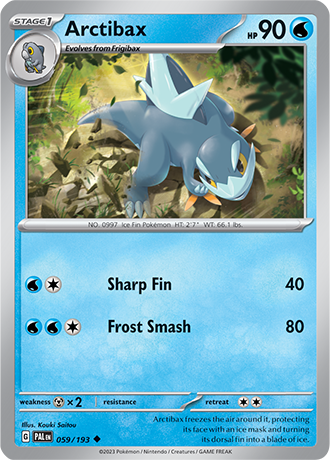 059/193 Arctibax - Paldea Evolved - Pokémon card (English)