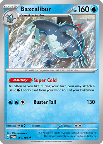 060/193 Baxcalibur holo - Paldea Evolved - Pokémon card (English)