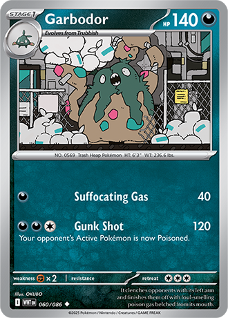 060/086 Garbodor (White Flare) Pokemon card (English)