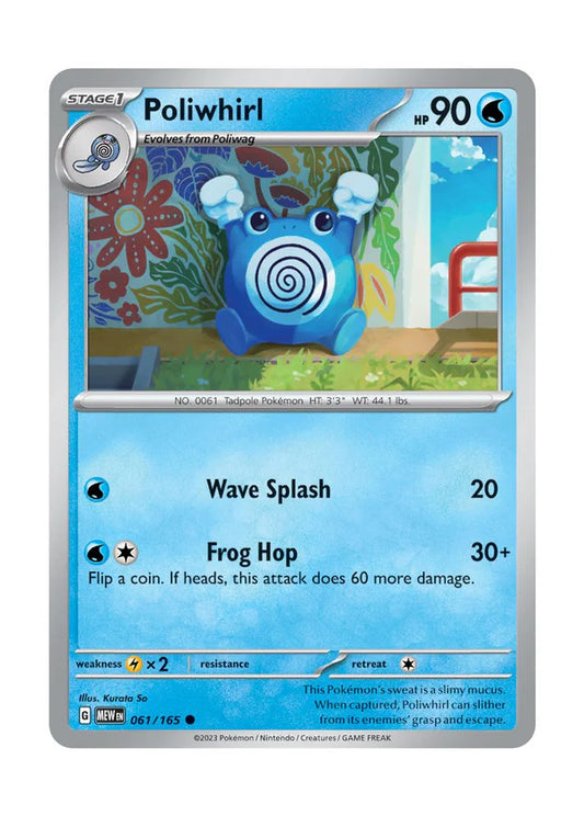 061/165 Poliwhirl - Pokémon 151 - Pokémon card (English)