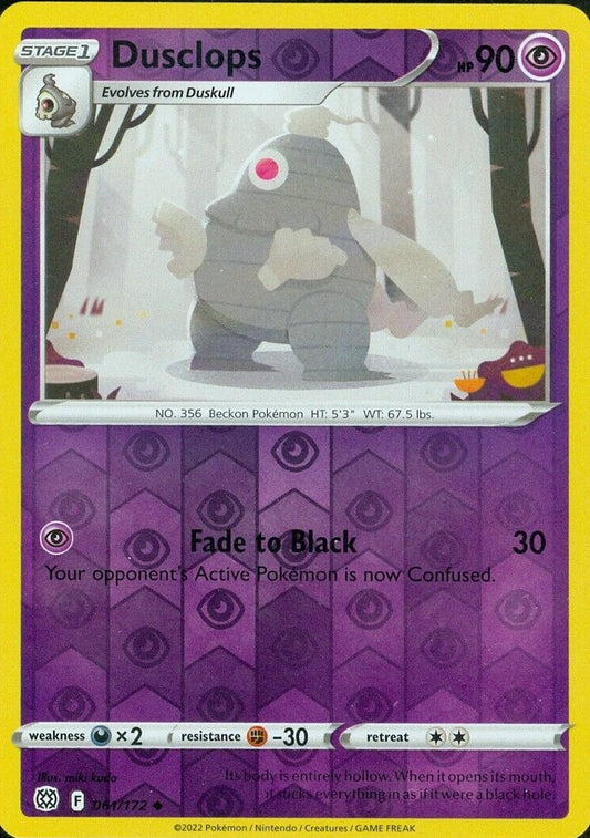 061/172 Dusclops (Reverse Holo) (Brilliant Stars) Pokemon card (English)