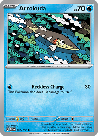 062/182 Arrokuda - Destined Rivals - Pokémon card (English)