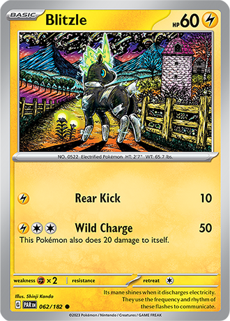062/182 Blitzle / Basic / Common (Paradox Rift) English card