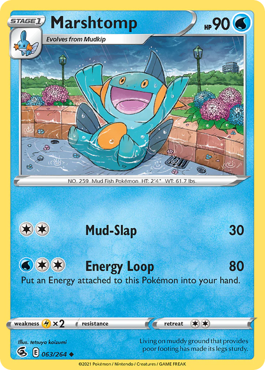 063/264 Marshtomp / Stage 1 / Uncommon (Fusion Strike) English card