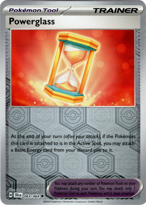 063/064 Powerglass (Reverse Holo) (Tool) Shrouded Fable) Pokemon card (English)