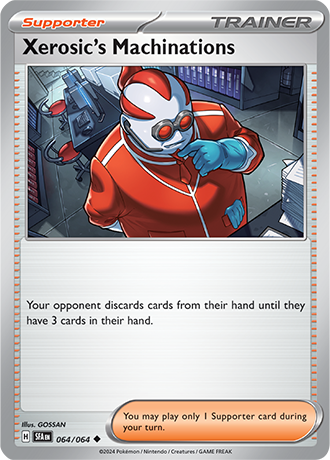 064/064 Xerosic's Machinations (Supporter) (Shrouded Fable) Pokemon card (English)