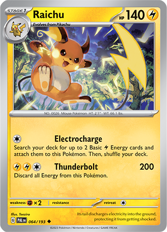 064/193 Raichu - Paldea Evolved - Pokémon card (English)
