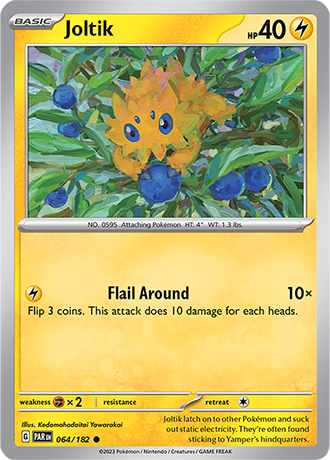 064/182 Joltik / Basic / Common (Paradox Rift) English card