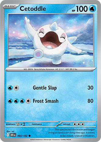 064/182 Cetoddle - Destined Rivals - Pokémon card (English)