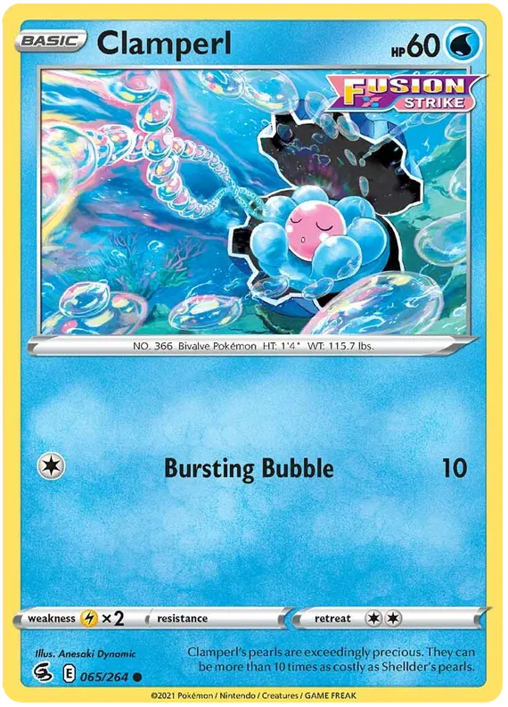 065/264 Clamperl (Fusion Strike) Pokemon card (English)