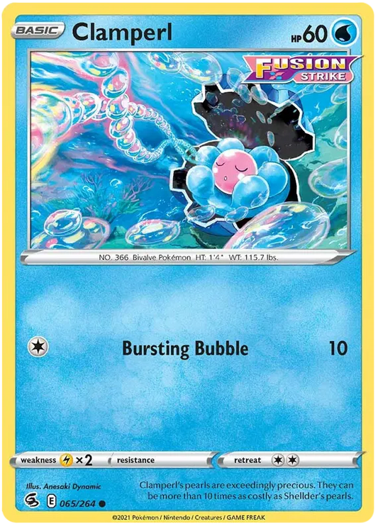 065/264 Clamperl (Fusion Strike) Pokemon card (English)
