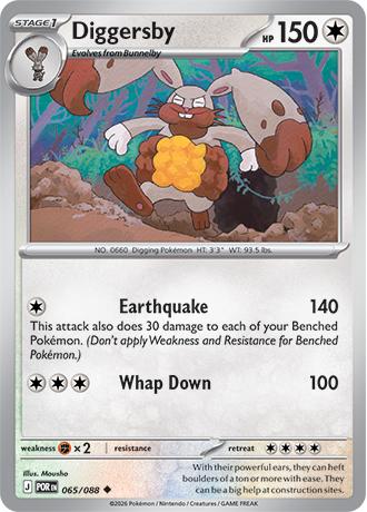 065/088 Diggersby (Perfect Order) Pokémon card (English)
