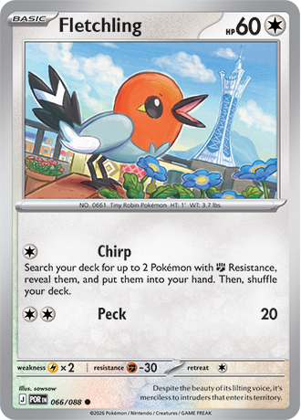 066/088 Fletchling (Perfect Order) Pokémon card (English)