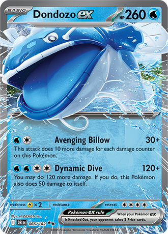 066/182 Dondozo EX - Destined Rivals - Pokémon card (English)