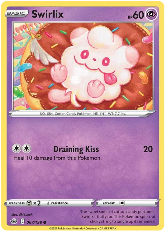 067/198 Swirlix (Chilling Reign) Pokémon card (English)