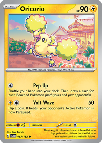 067/182 Oricorio (Pom Pom Style) / Basic / Common (Paradox Rift) English card