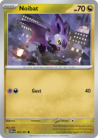 068/091 Noibat - Paldean Fates - Pokémon card (English)