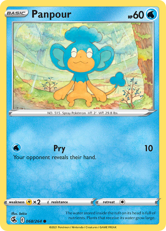 068/264 Panpour / Basic / Common (Fusion Strike) English card